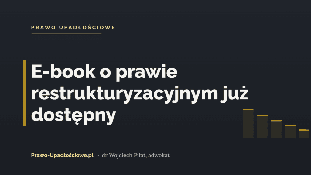 E-book o prawie restrukturyzacyjnym już dostępny