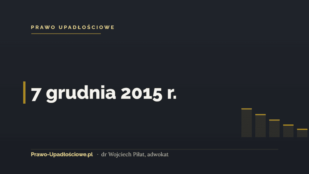 7 grudnia 2015 r.
